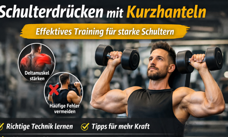 Schulterdrücken mit Kurzhanteln Effektives Training für starke Schultern