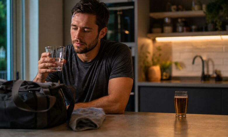 alkohol training wasser wählen [Bildinhalt mit KI erstellt]