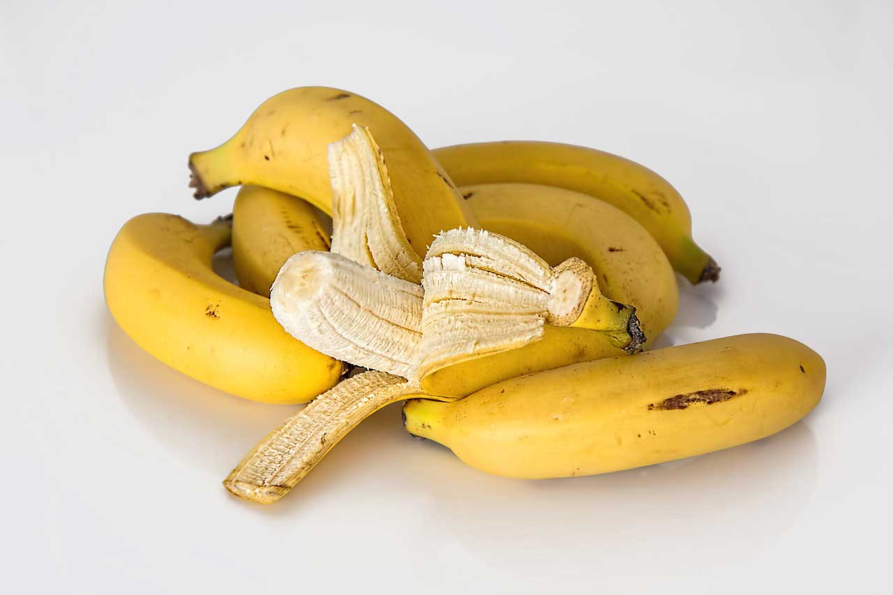 Kaliummangel beheben zum Beispiel mit Bananen.