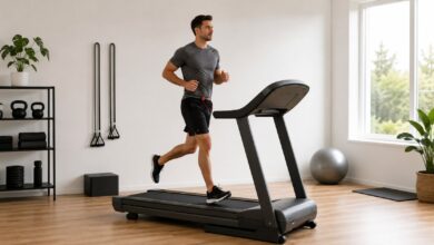 laufband unfall vermeiden sicherheitsclip [Bildinhalt mit KI erstellt]