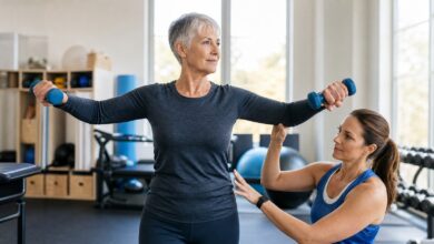 mit 60 sport anfangen krafttraining [Bildinhalt mit KI erstellt]