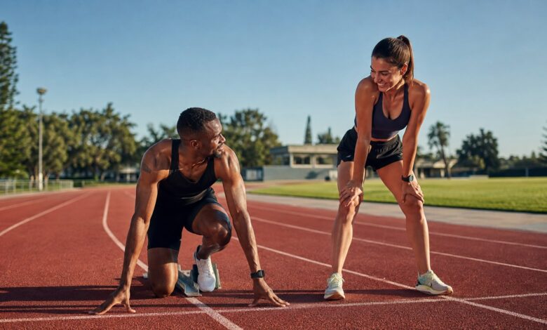 muskelfasern sprint ausdaür training [Bildinhalt mit KI erstellt]