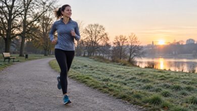nüchternlauf lockeres tempo [Bildinhalt mit KI erstellt]