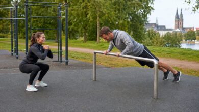 outdoor fitness ganzkörpertraining [Bildinhalt mit KI erstellt]