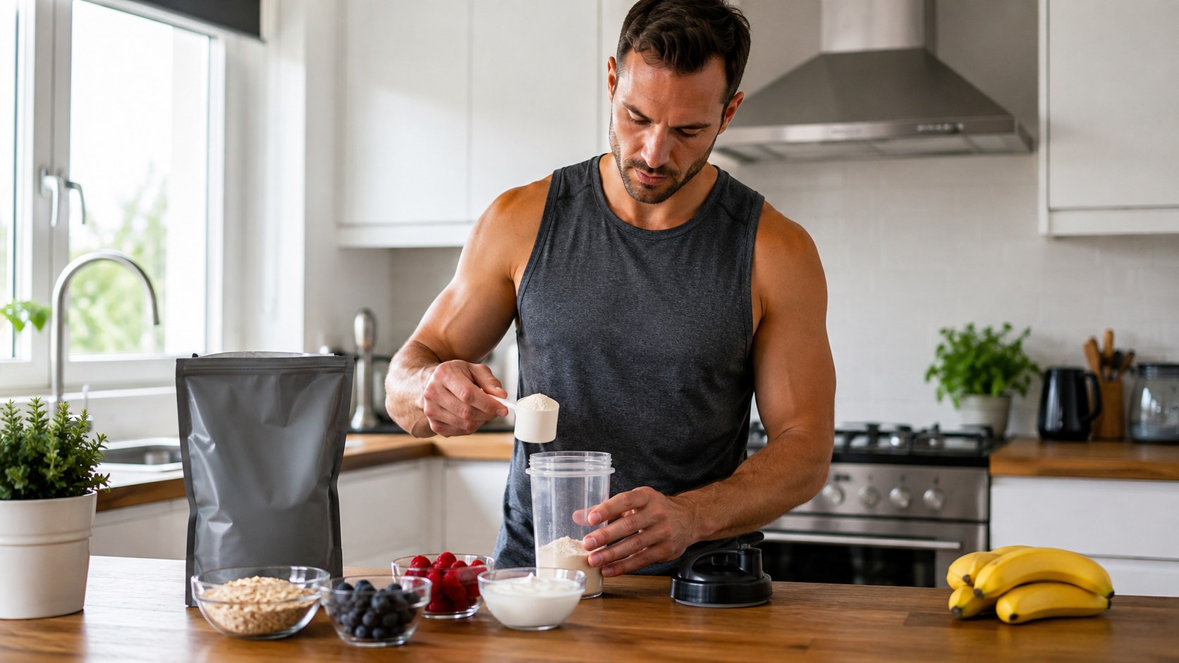 proteinshakes bedarf anwendung [Bildinhalt mit KI erstellt]
