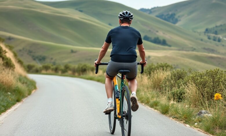 Radfahren gegen Rückenschmerzen: Effektive Tipps und Übungen [Bildinhalt mit KI erstellt]