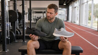 schuhe krafttraining laufen vergleich [Bildinhalt mit KI erstellt]