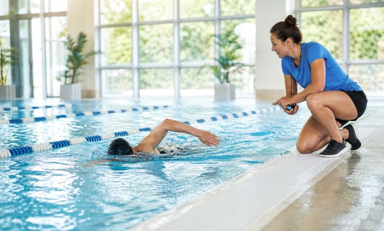 schwimmen abnehmen training sizes [Bildinhalt mit KI erstellt]