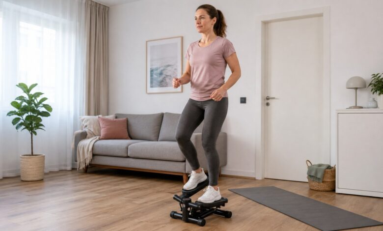 stepper training beine po zuhause [Bildinhalt mit KI erstellt]