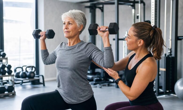straffer körper mit 60 krafttraining [Bildinhalt mit KI erstellt]