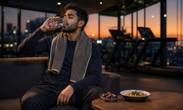 training ramadan nach iftar [Bildinhalt mit KI erstellt]