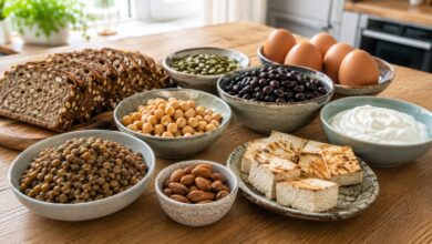 vegetarische proteinqüllen vergleich [Bildinhalt mit KI erstellt]