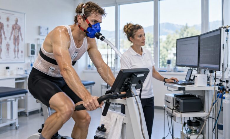 vo2max test spirörgometrie [Bildinhalt mit KI erstellt]