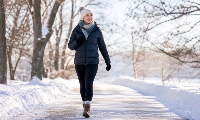 warme beine winter bewegung [Bildinhalt mit KI erstellt]